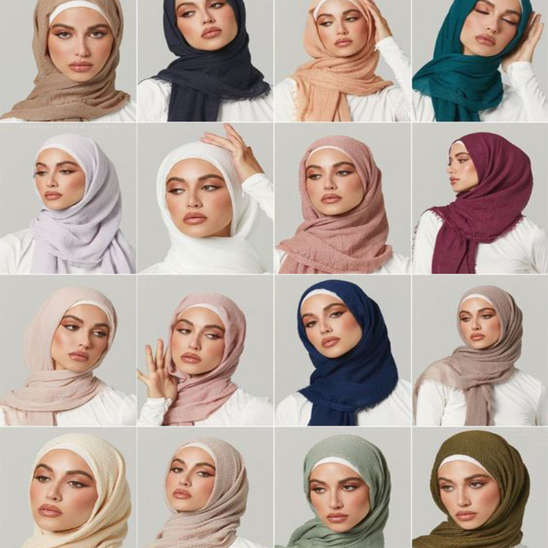 W1189 Praktischer und vielseitiger Voile-Hijab