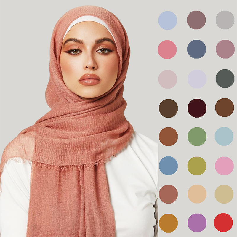W1189 Praktischer und vielseitiger Voile-Hijab