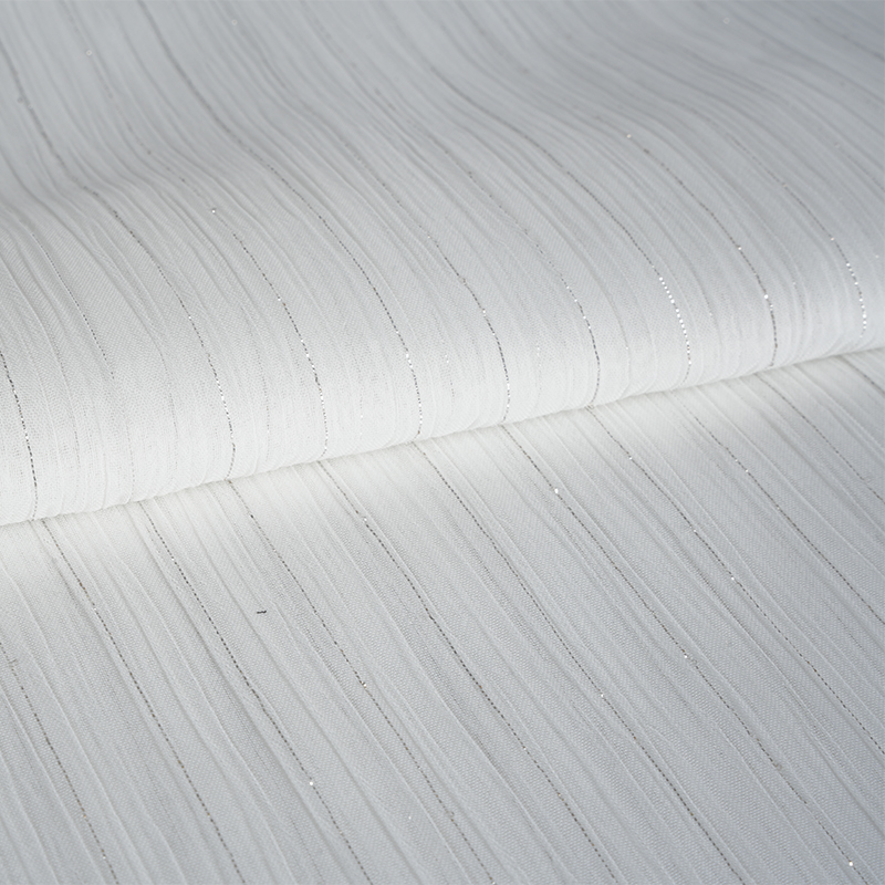 75D silberner Seiden-Chiffon-Krepp