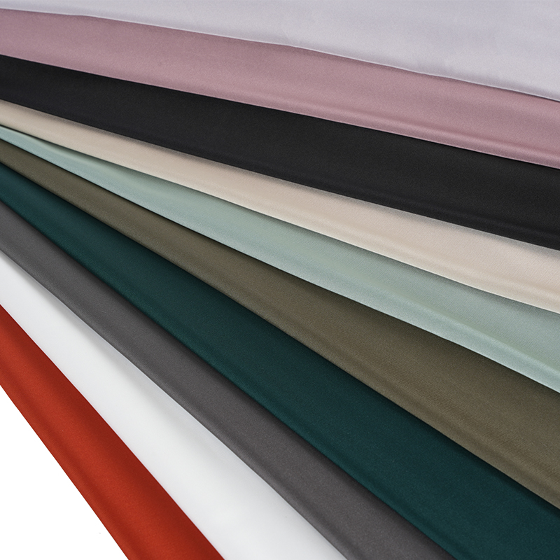 50D Stretch-Satin-Chiffon gefärbt