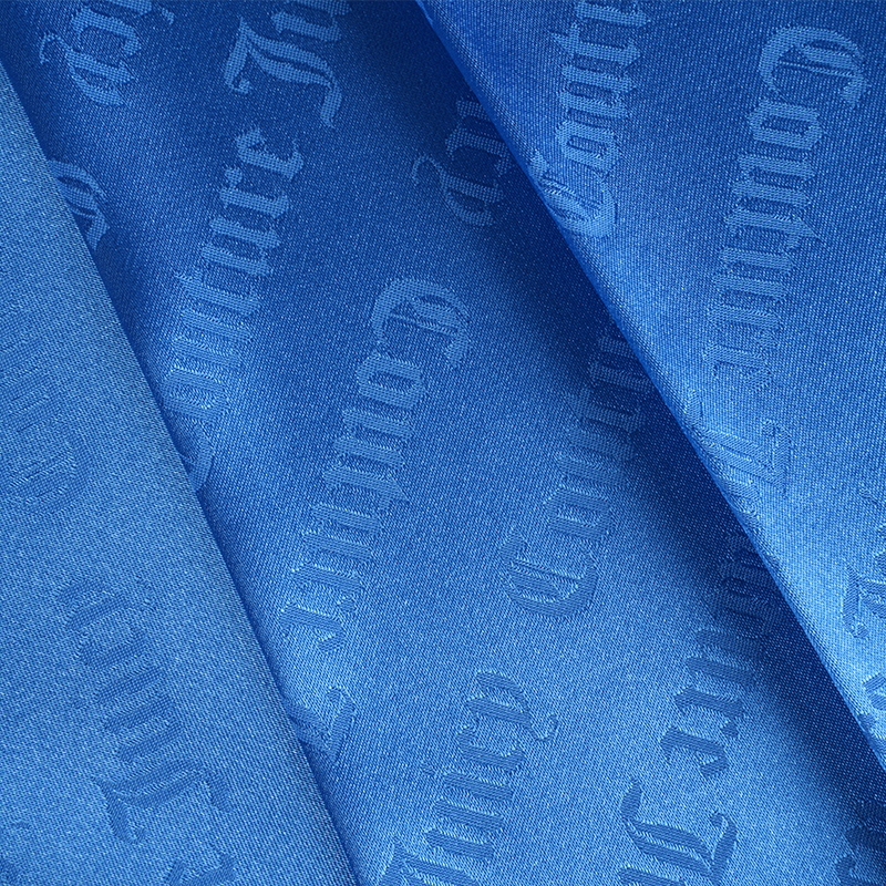 75D Stretch-Satin-Buchstaben-Jacquard-Stoff