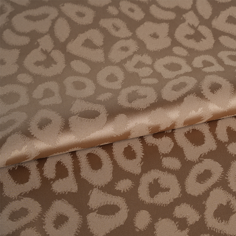 50/75 Stretch-Satin-Leoparden-Jacquard