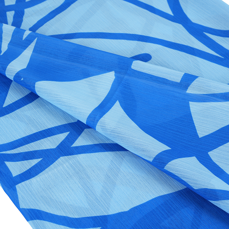 BD2503 75D Dream Space Kreppstoff mit Chiffondruck