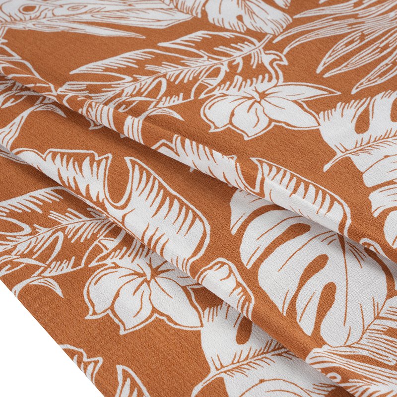 Reich gewebter, bedruckter Kreppstoff