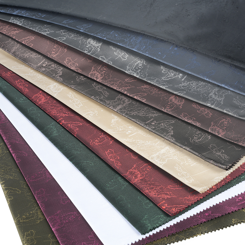 Polyester-Jacquard mit kationischer Karte mit englischem Logo