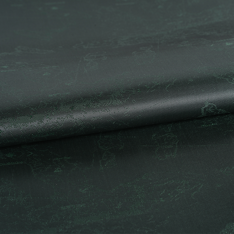 Polyester-Jacquard mit kationischer Karte mit englischem Logo