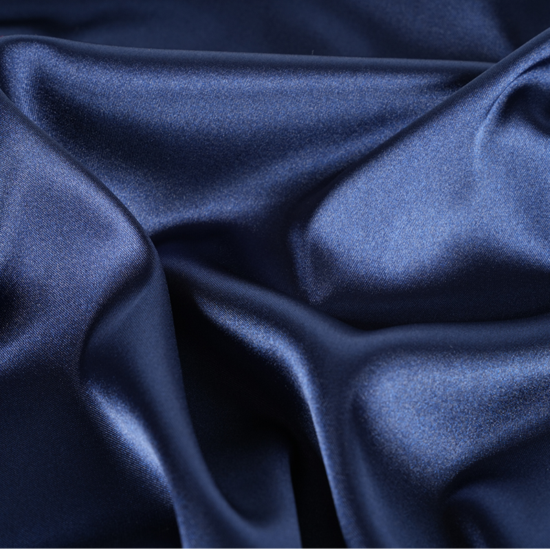 50D*50D gefärbter, glänzender, gedrehter Stretch-Satin-Färbestoff