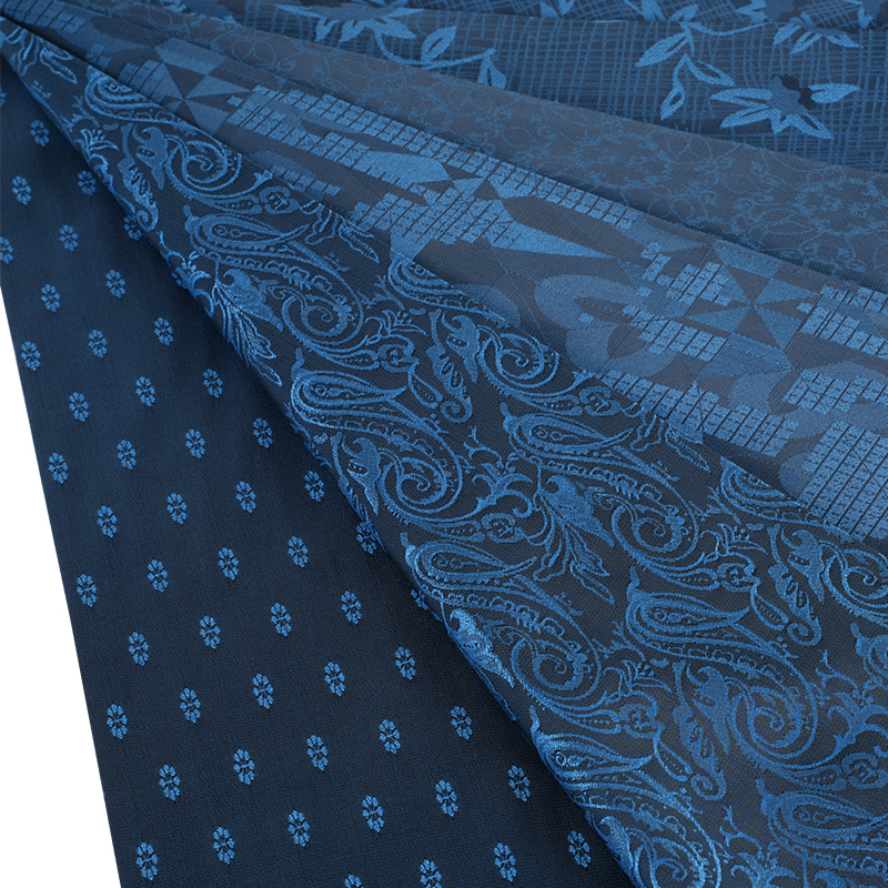 TR Zweig- und Knospen-Stretch-Jacquardstoff